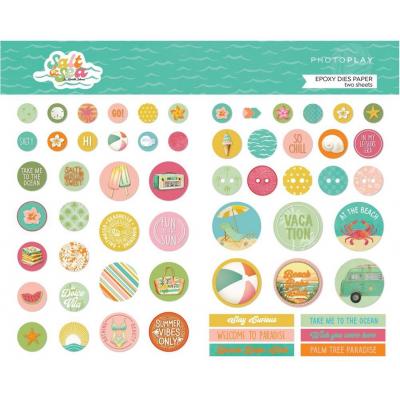 PhotoPlay Salt & Sea - Pre-Colored Epoxy Dies Paper Pack
